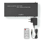 Nedis HDMI matrix | Nedis | 4- naar 2-poorts (Afstandsbediening, 4K@60Hz, HDCP, Toslink, 2x 3.5 mm) VMAT3482AT K020100066 - 4