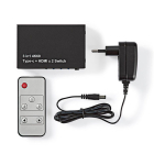 Nedis HDMI switch | Nedis | 3-poorts (Afstandsbediening, 4K@60Hz, USB C, HDCP) VSWI34721AT K010214150 - 5