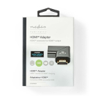 Nedis Haakse HDMI adapter | Nedis (4K@60Hz, Links, Verguld) CVTB34903GY K010214240 - 2