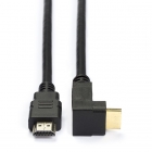 Nedis Haakse HDMI kabel 1.4 | Nedis | 1.5 meter (4K@30Hz, 90°) CVGL34200BK15 CVGP34200BK15 N010101046