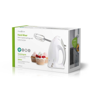 Nedis Handmixer | Nedis (200W, 5 snelheden, Turbofunctie) KAHM100CWT K170108105 - 7