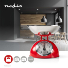 Nedis Keukenweegschaal | Nedis (Analoog, Kom, Rood) KASC110RD K170407250 - 4