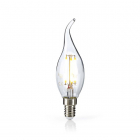 Nedis LED lamp E14 | Kaars met punt | Nedis (4.8W, 470lm, 2700K, Dimbaar) LEDBFE14CANFT2 K150204104
