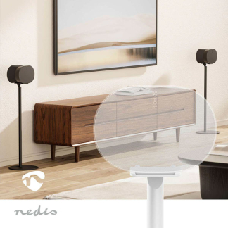 Nedis Luidsprekerstandaard | Nedis | Max. 5 kg (Geschikt voor Sonos Era 300, ABS/Metaal, Wit) SPMT5950WT K101501167 - 