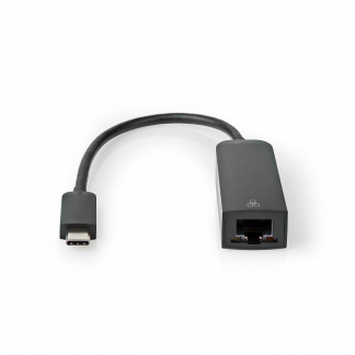 Nedis Netwerkadapter USB C naar RJ45 | Nedis (USB 3.0, Max. 1 Gbps, Zwart) CCGB64960BK02 CCGP64952BK02 K010214211 - 
