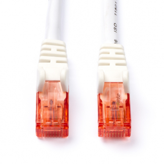 Nedis Netwerkkabel |  Cat6 U/UTP | 0.5 meter (100% koper, Wit) CCGL85200WT05 CCGP85200WT05 N010605066 - 