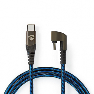 Nedis Sony oplaadkabel | USB C ↔ USB C 2.0 | 2 meter (100% koper, Rechte connector, Blauw/Zwart) GCTB60700BK20 H010901171 - 