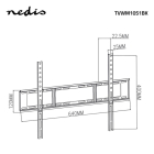 Nedis Tv beugel | Nedis | 37 tot 70 inch (Vast, Max. 35 kg) TVWM1051BK K101501058 - 6