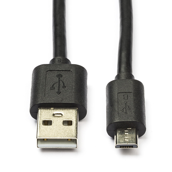 Invloedrijk Auto marge USB A naar Micro USB kabel | 5 meter | USB 2.0 (100% koper, Zwart) Nedis  Kabelshop.nl
