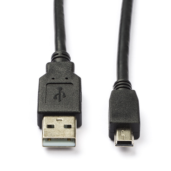 Krijger Spreek luid Aangenaam kennis te maken USB A naar Mini USB kabel | 1 meter | USB 2.0 (100% koper, Zwart)