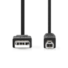 Nedis USB A naar USB B kabel | 2 meter | USB 3.0 (100% koper) CCGB61100BK20 CCGL61100BK20 CCGP61100BU20 K070601075 - 2
