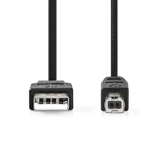 Nedis USB A naar USB B kabel | 2 meter | USB 3.0 (100% koper) CCGB61100BK20 CCGL61100BK20 K070601075 - 