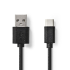 USB A naar USB C kabel | 1 meter | USB 2.0 (100% koper)