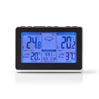 Nedis Weerstation | Nedis (Buitensensor, Klok, Hygrometer, Kalender) WEST400BK K170101408 - 2