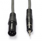 XLR (m) naar jack 3.5 mm kabel | Nedis | 1.5 meter (Stereo, Gebalanceerd, 100% koper)