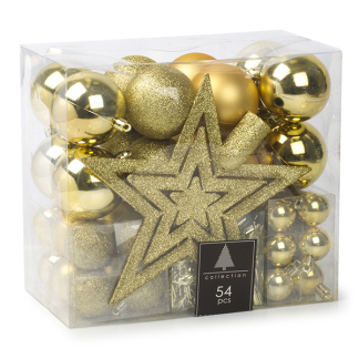 PerfectLED Kerstballen | 54 stuks (Piek, Slinger, Goud) ACS108000 K151000828 - 1