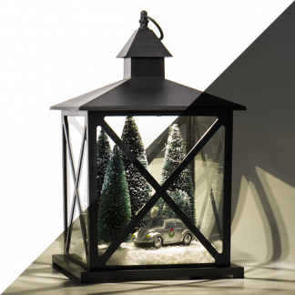 PerfectLED Kerstlantaarn met auto | 38 cm (LED, Batterijen) AX5306570 K151000296 - 