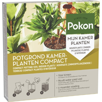 Pokon kamerplanten kokos potgrond compact | 10 liter (Turfvrij) 7202110207 C170115635 - 1