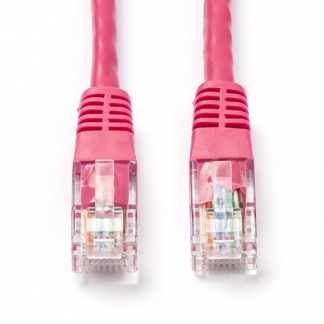 ProCable Netwerkkabel | Cat5e U/UTP | 0.25 meter (Roze) 95200 K010604944 - 1