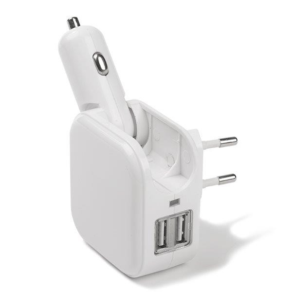 Rustiek Tips Nacht USB autolader | ProCable | 2 poorten (USB A, Stekker)