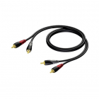 Tulp kabel | Procab | 15 meter (Stereo, 100% koper, Verguld)