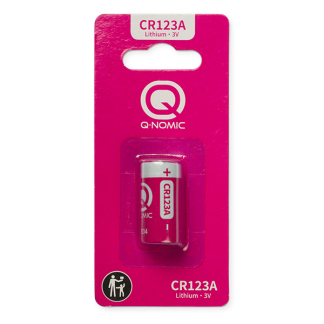 CR123A batterij | Q-Nomic (Lithium, 3V)