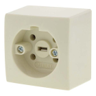 Q-link Perilex stopcontact | Q link (Opbouw, 16A, Crème) 0137220 K010806203 - 4