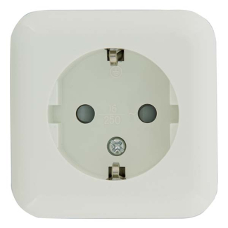 Q-link Stopcontact | Q-link (Opbouw, Randaarde, Wit) 00.947.03 K180106688 - 2