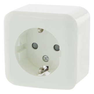 Q-link Stopcontact | Q-link (Opbouw, Randaarde, Wit) 00.947.03 K180106688 - 4