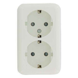 Q-link Stopcontact | Q-link (Opbouw, Randaarde, Wit) 00.947.07 K180106689 - 2