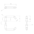 Starx Deurklink met wc-sluitingschild | Starx | Coupe | 57 mm (Aluminium, RVS) 86.200.29 K010809714 - 5