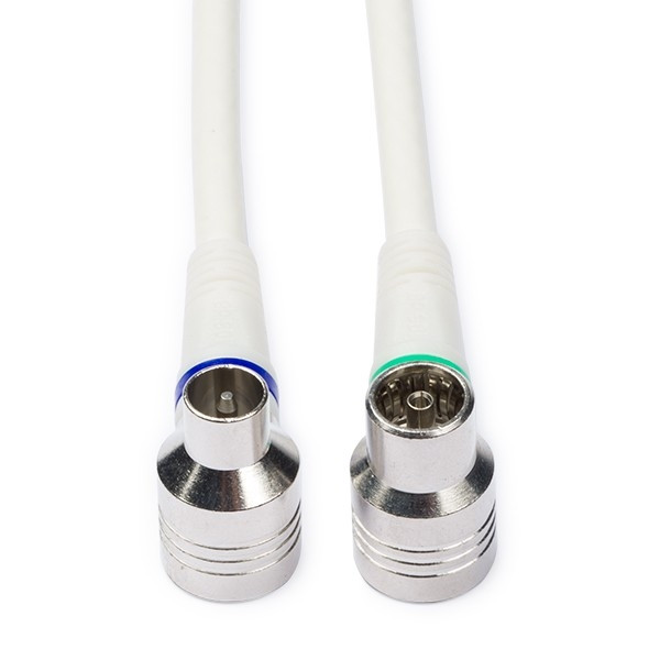 omvatten klink Boven hoofd en schouder Coax kabels voor digitale televisie Coax kabels Coax kabel Kabels Coax kabel  - Nedis - 1 meter (Digitaal, 120 dB, Wit) Kabelshop.nl