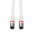 KabelKeur Coax kabel - Technetix - 1.5 meter (F connector, Wit)