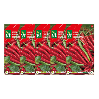 Peperzaad | VT | 5 stuks (Spaanse peper, Rood)