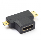 Mini HDMI + Micro HDMI naar HDMI adapter | Value (Full HD)