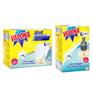 Muggenstekker + Navulling | Vapona | Combideal (Bewezen effectief)