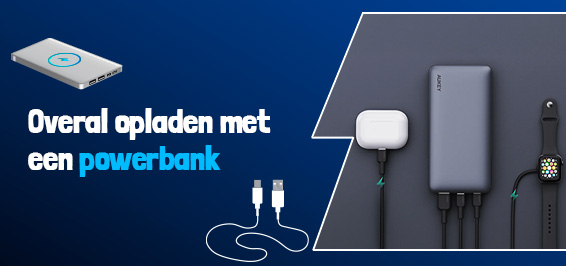 Overal opladen met een USB powerbank