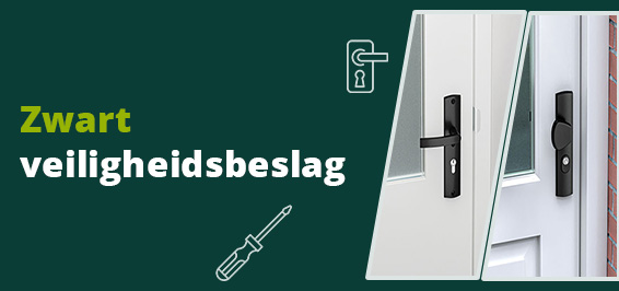 Zwart veiligheidsbeslag