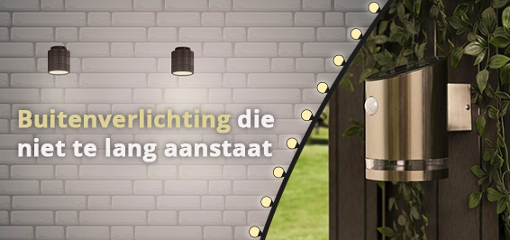 Buitenverlichting met bewegingssensor