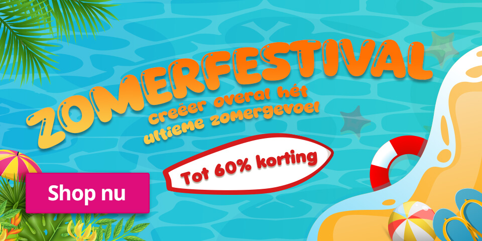 Zomerdeals tot 60% korting